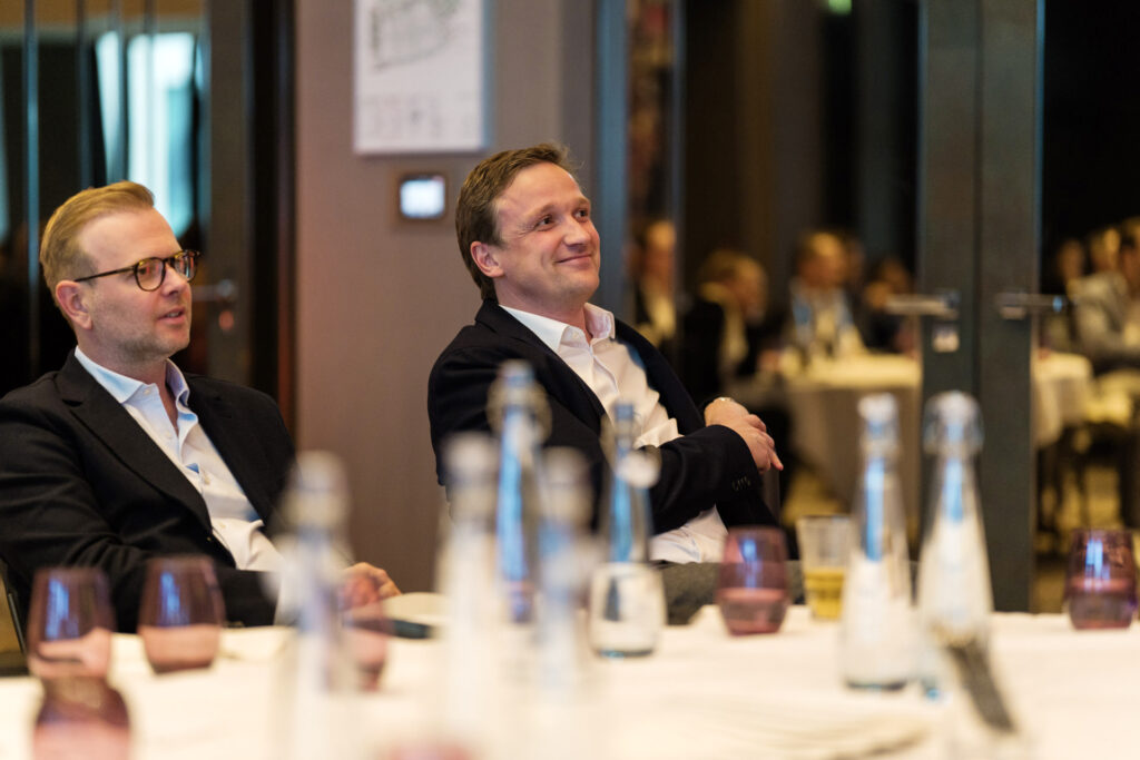 Emanuel Homann at the Real Estate Forum in Berlin alongside Westbridge Advisory Founder & Managing Director Christopher Feliks