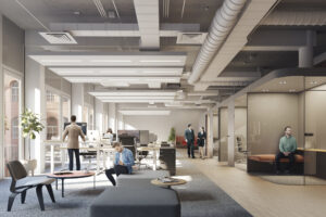 Visualization of modern office space